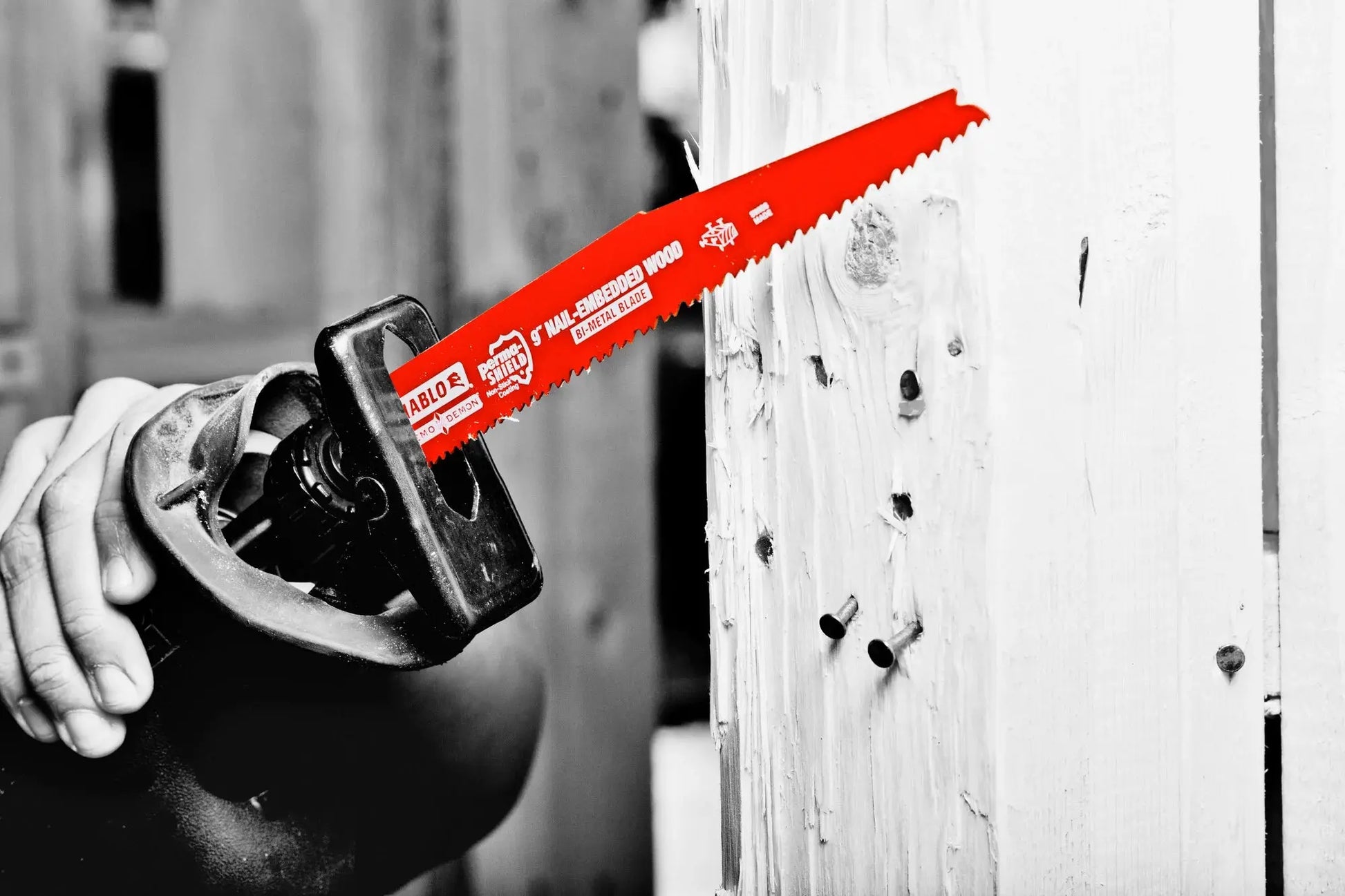 DIABLO DS0612BW  -  6" 6/12TPI Bi-Metal Recip Blade for Nail-Embedded Wood DIABLO