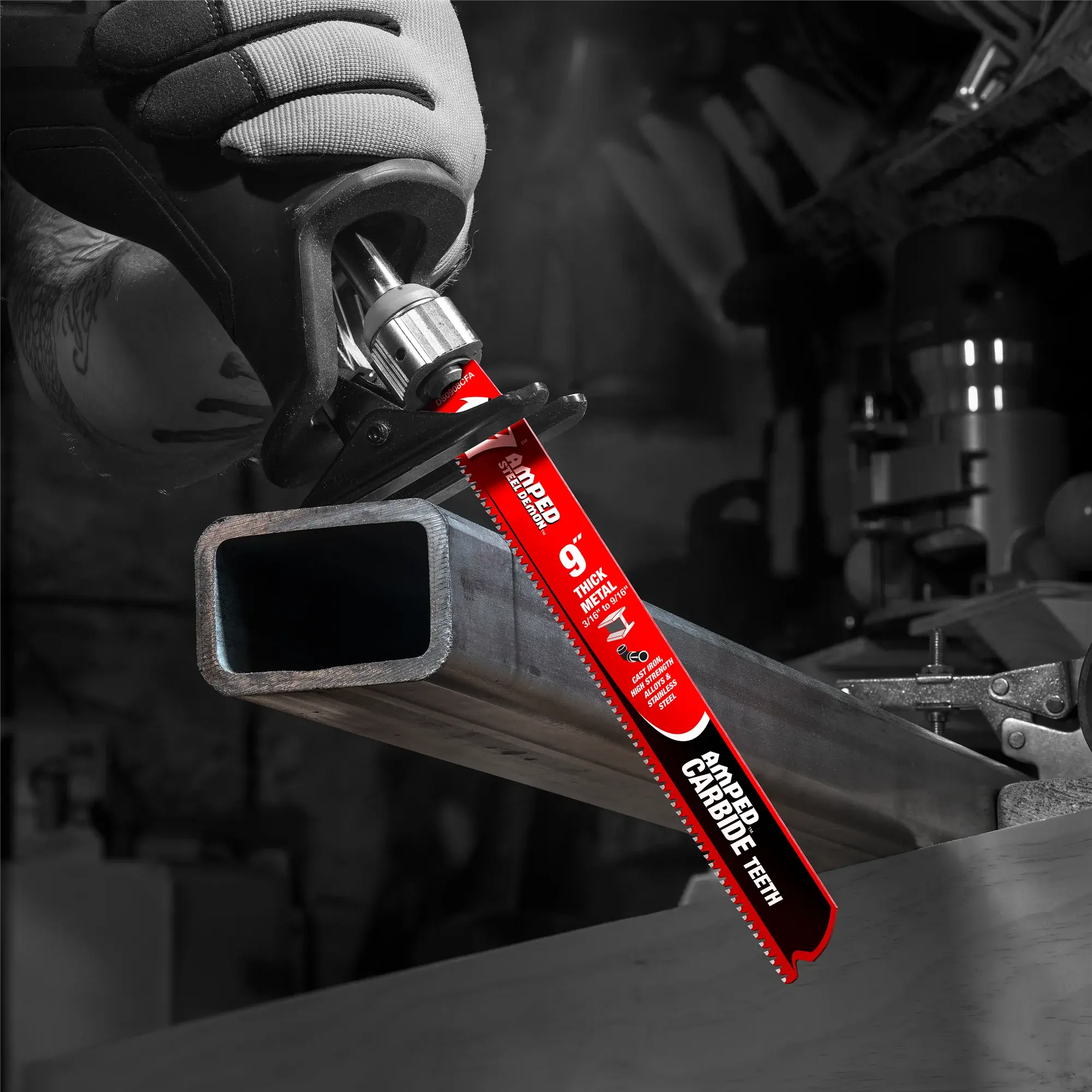 DIABLO DS0908CFAC  -  9" 8TPI AMPED Steel Demon Carbide Teeth Recip Blade for Thick Metal DIABLO