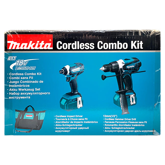 Makita 18V LXT 2 Tool Combo Kit, 4.0Ah x2 - DLX2145MX