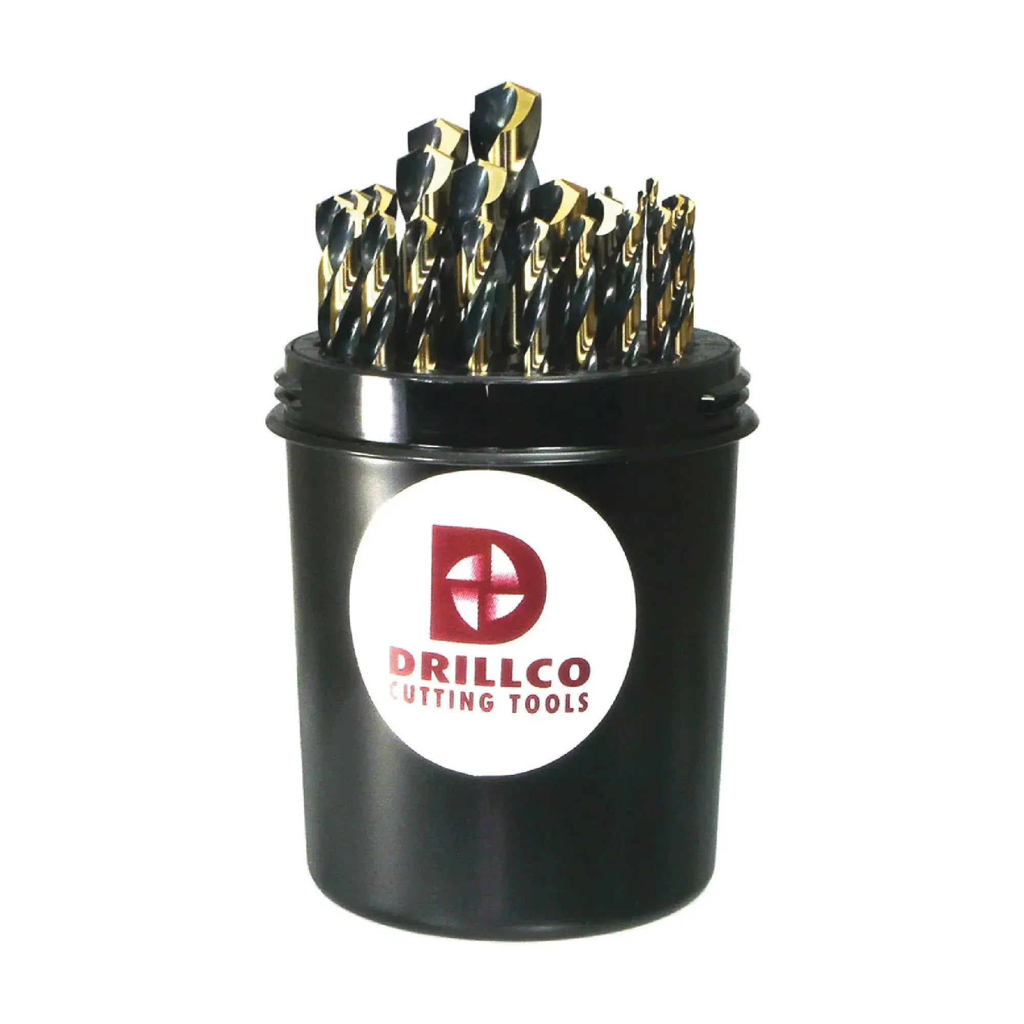 DRILLCO 400FW29 1/16" to 1/2" by 64ths 140° Black & Bronze High Speed Steel Jobbers Length Drill Set - Wise Line Tools