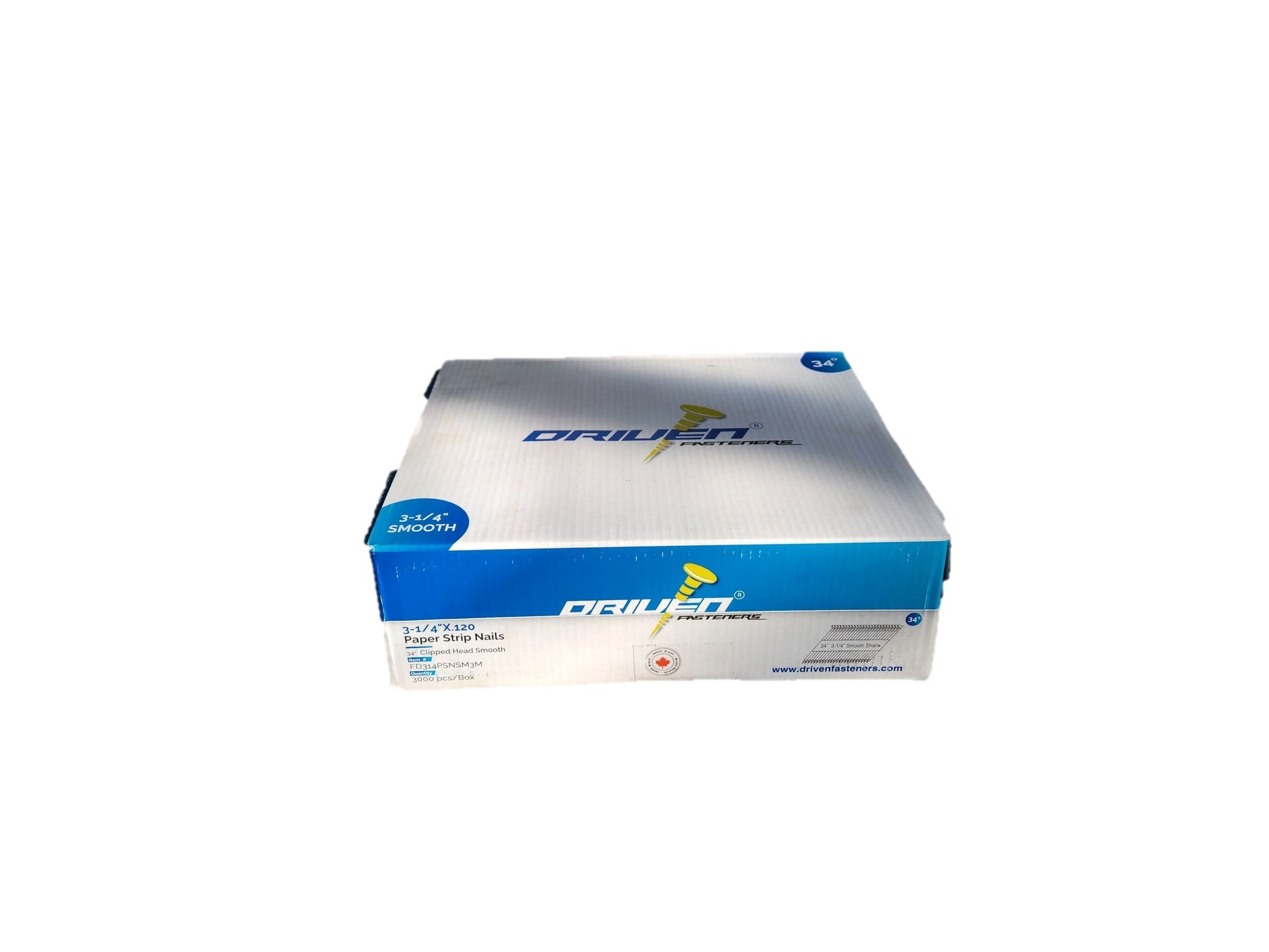 DRIVEN FASTENERS FDS314  - 3-1/4''  Smooth Taper Strip Nails 3000/Box - Wise Line Tools