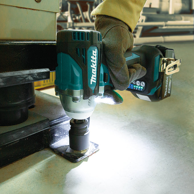 Makita DTW300XVZ 18V LXT Brushless Cordless 4-Speed 1/2" Impact Wrench with Friction Ring (Tool Only)