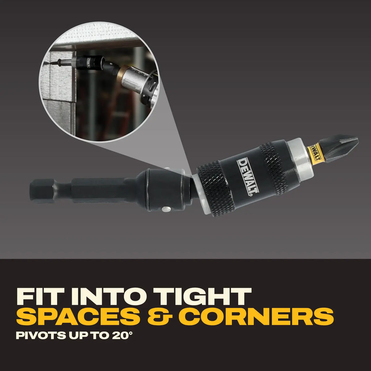 DEWALT DWAFEPVTHLD ELITE SERIES Pivoting Bit Holder