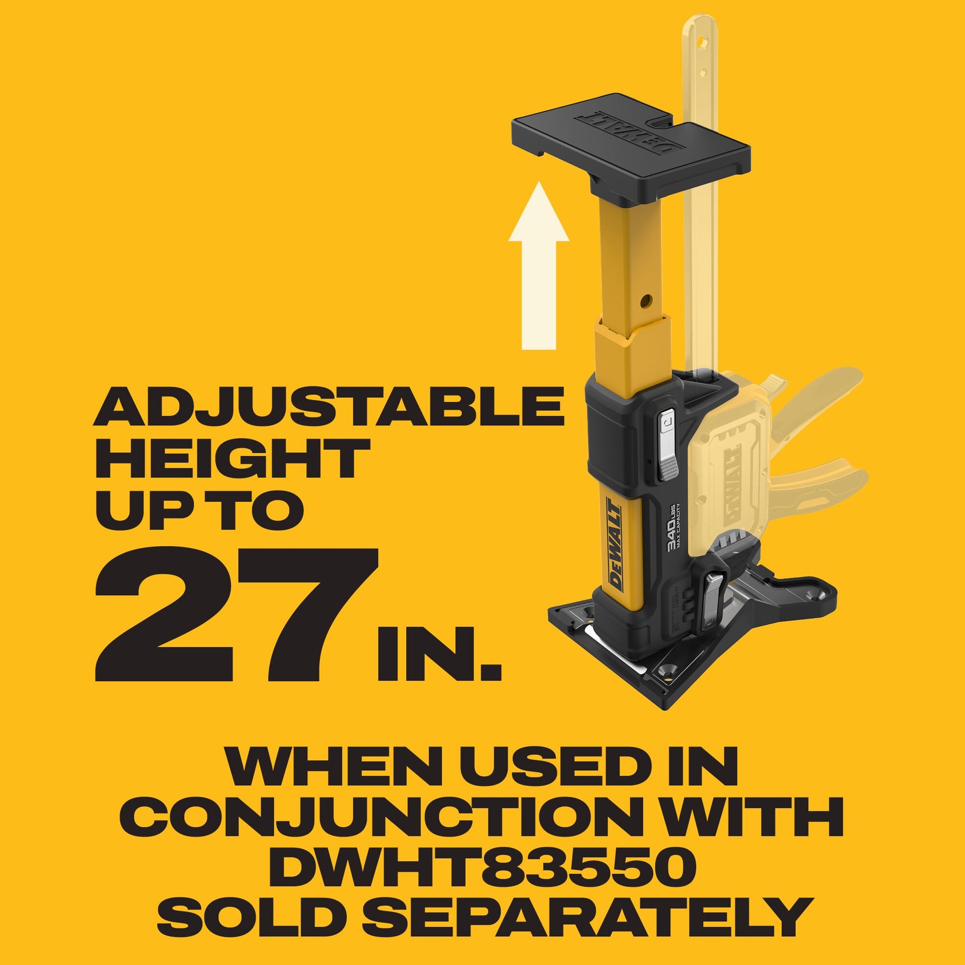 DEWALT TOUGHSERIES Construction Jack Extension secondary banner
