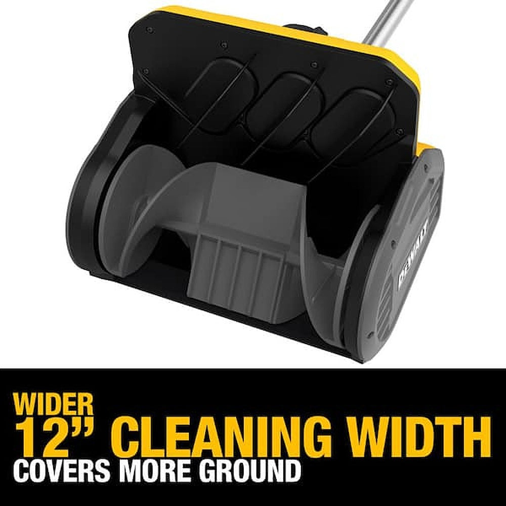 DEWALT DXSVXA6121B snow shovel 12 in. clearing width, underside view