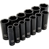 DYNAMIC 1/2" D 13 PC 6PT TIEF IMP SAE SKT SET