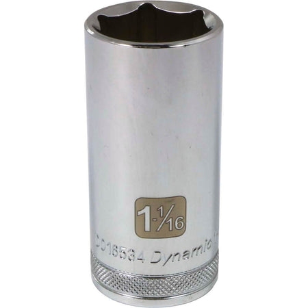DYNAMIC D016534 - 1/2" D 6 PT 1-1/16" DEEP CHR SKT DYNAMIC