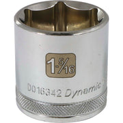 DYNAMIC D016342 - 1/2" D 6 PT 1-5/16" CHR SKT DYNAMIC