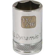 DYNAMIC D016322 - 1/2" D 6 PT 11/16" CHR SKT DYNAMIC