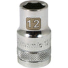 DYNAMIQUE 1/2" D 6 PT 12MM CHR SKT