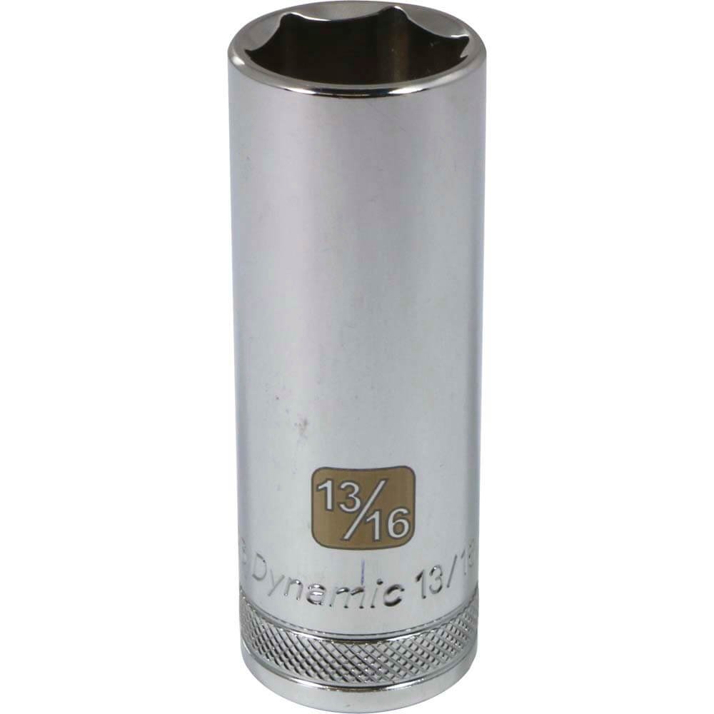 DYNAMIC D016526 - 1/2" D 6 PT 13/16" DEEP CHR SKT DYNAMIC