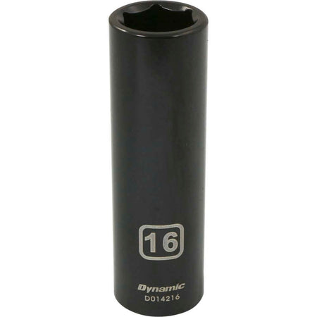 DYNAMIC D014216 - 1/2" D 6 PT 16MM DEEP IMP SKT DYNAMIC