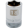 DYNAMIQUE 1/2" D 6 PT 18MM CHR SKT