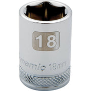 DYNAMIC D016018 - 1/2" D 6 PT 18MM CHR SKT DYNAMIC