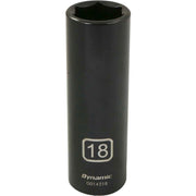 DYNAMIC D014218 - 1/2" D 6 PT 18MM DEEP IMP SKT DYNAMIC
