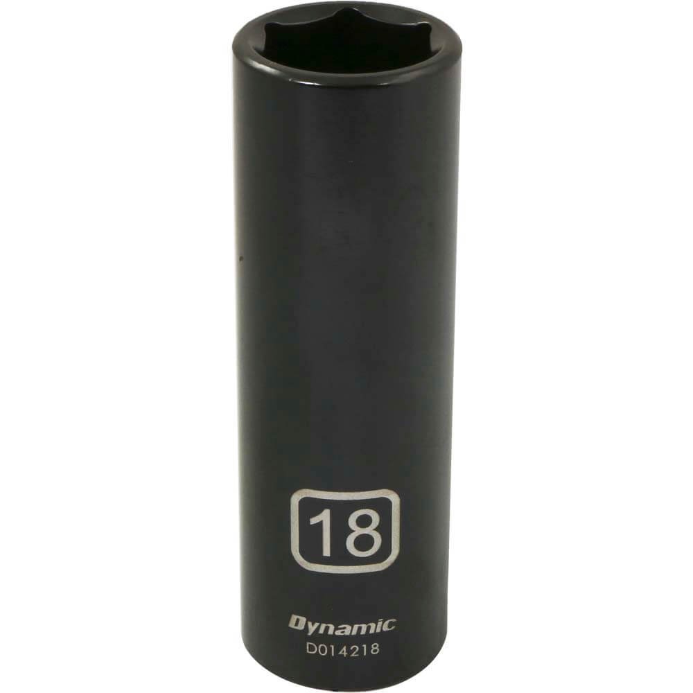 DYNAMIC D014218 - 1/2" D 6 PT 18MM DEEP IMP SKT DYNAMIC