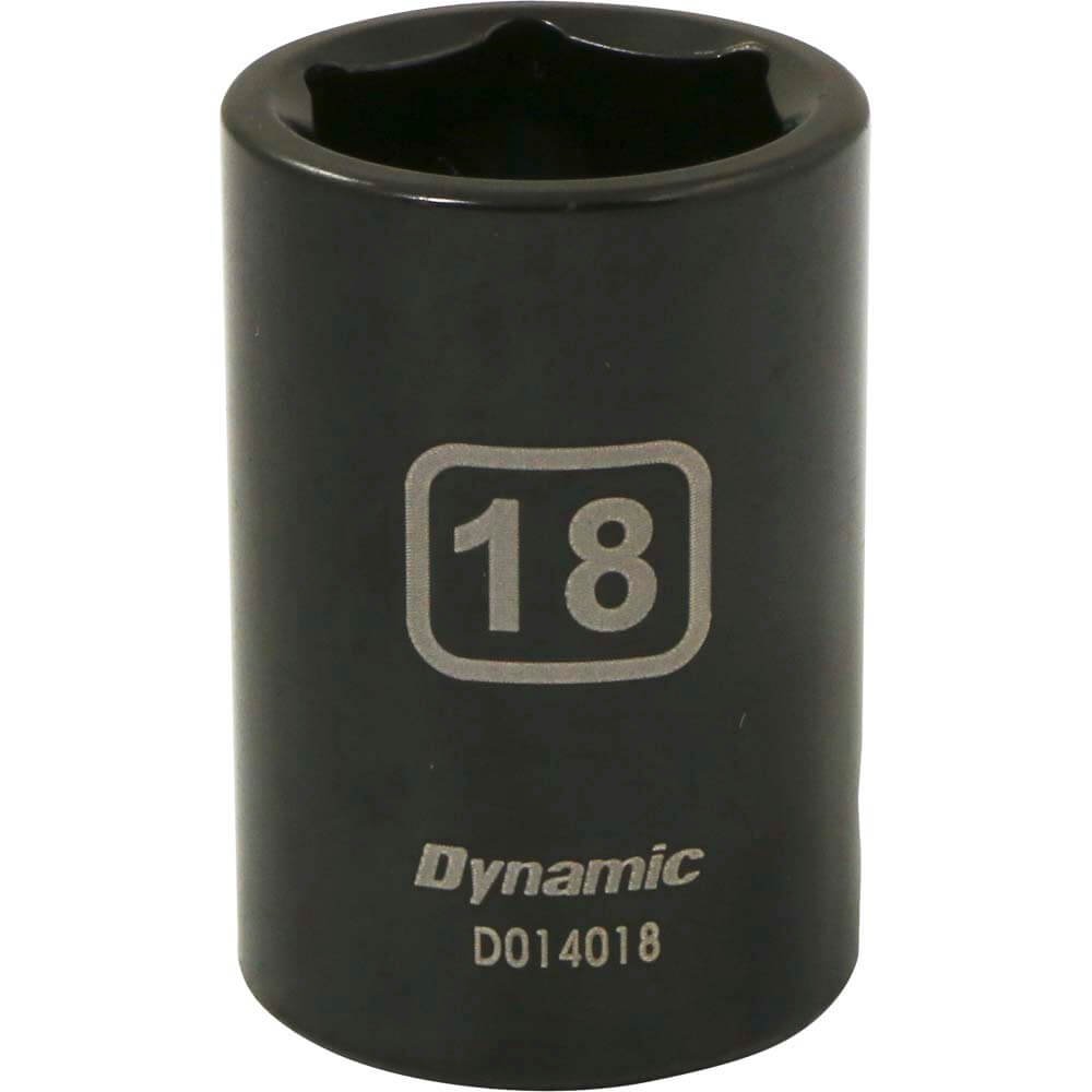 DYNAMIC D014018 - 1/2" D 6 PT 18MM IMP SKT DYNAMIC
