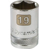 DYNAMIQUE 1/2" D 6 PT 19MM CHR SKT