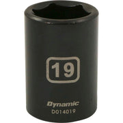 DYNAMIC D014019 - 1/2" D 6 PT 19MM IMP SKT DYNAMIC