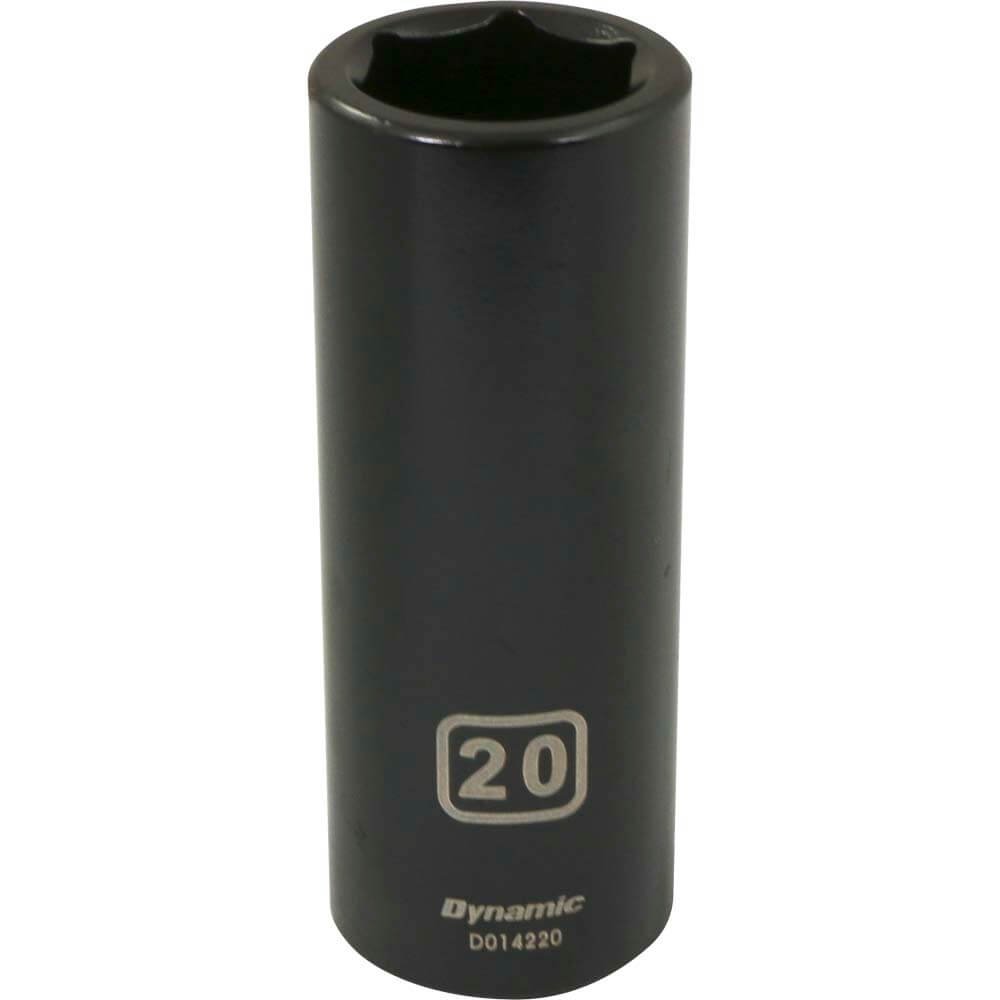 DYNAMIC D014220 - 1/2" D 6 PT 20MM DEEP IMP SKT DYNAMIC