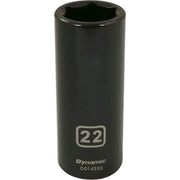 DYNAMIC D014222 - 1/2" D 6 PT 22MM DEEP IMP SKT DYNAMIC
