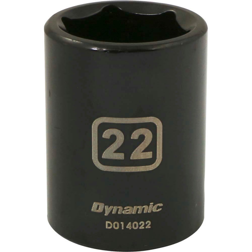 DYNAMIC D014022 - 1/2" D 6 PT 22MM IMP SKT DYNAMIC