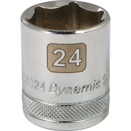 DYNAMIC GT-D016024 - 1/2" D 6 PT 24MM CHR SKT
