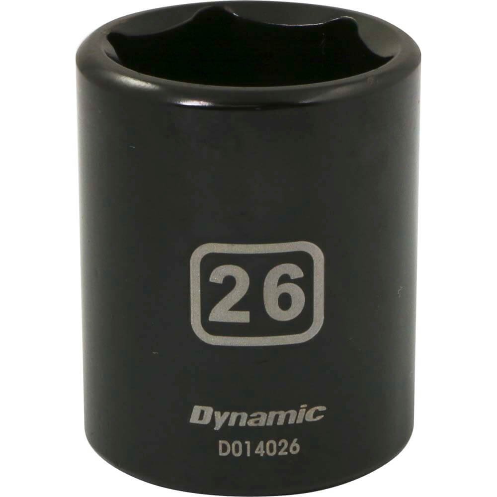 DYNAMIC D014026 - 1/2" D 6 PT 26MM IMP SKT DYNAMIC