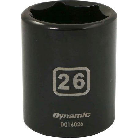 DYNAMIC D014026 - 1/2" D 6 PT 26MM IMP SKT DYNAMIC
