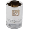 DYNAMIQUE 1/2" D 6 PT 3/4" CHR SKT