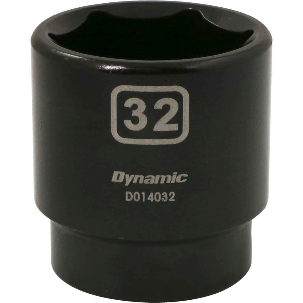 DYNAMIC D014032 - 1/2" D 6 PT 32MM IMP SKT DYNAMIC