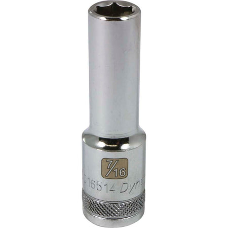 DYNAMIC D016514 - 1/2" D 6 PT 7/16" DEEP CHR SKT DYNAMIC