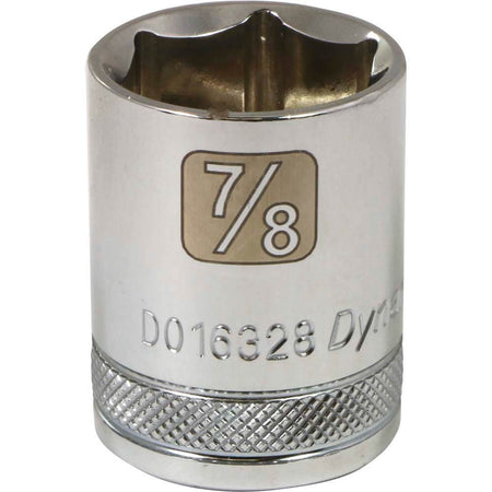 DYNAMIC D016328 - 1/2" D 6 PT 7/8" CHR SKT DYNAMIC