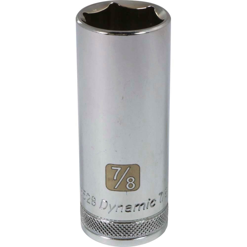 DYNAMIC D016528 - 1/2" D 6 PT 7/8" DEEP CHR SKT DYNAMIC