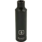 DYNAMIC D014208 - 1/2" D 6 PT 8MM DEEP IMP SKT DYNAMIC