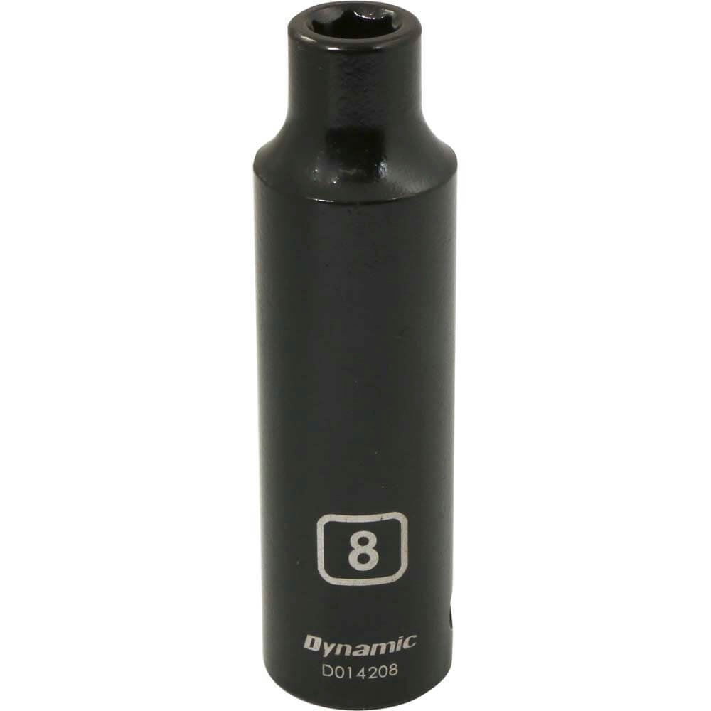 DYNAMIC D014208 - 1/2" D 6 PT 8MM DEEP IMP SKT DYNAMIC