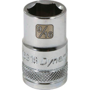 DYNAMIC D016318 - 1/2" D 6 PT 9/16" CHR SKT DYNAMIC