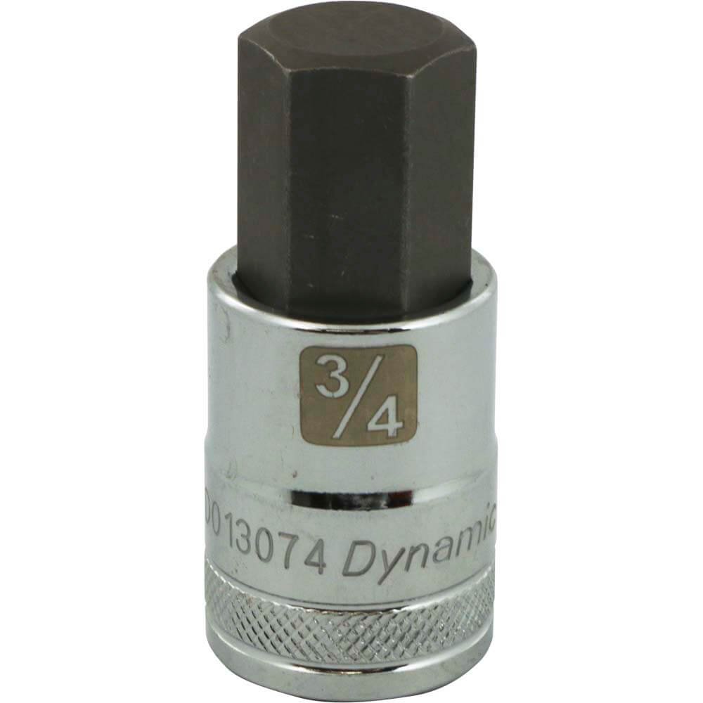 DYNAMIC D013074 - 1/2" D BIT SKT HEX 3/4" DYNAMIC