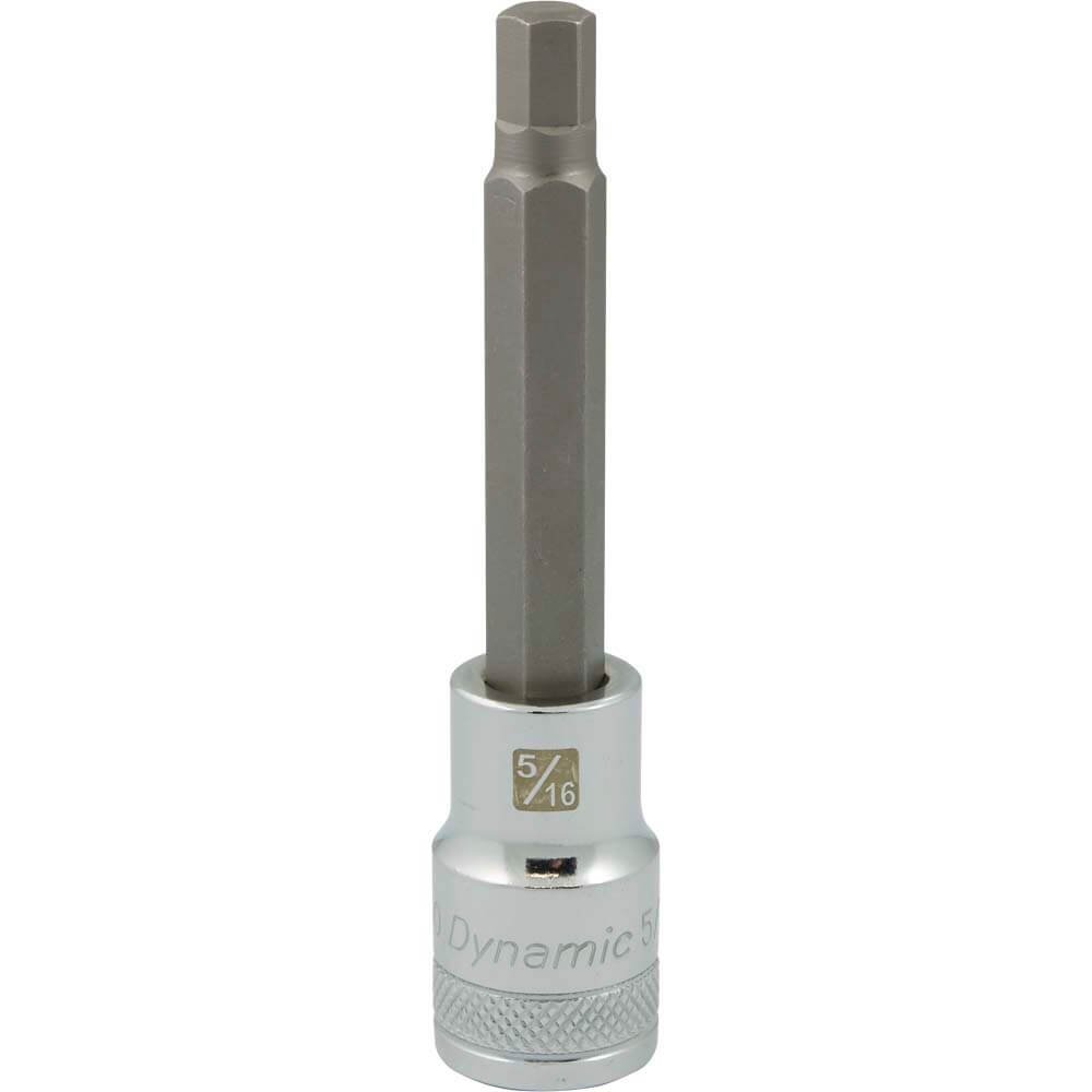 DYNAMIC D013460 - 1/2" D BIT SKT HEX 5/16" LONG DYNAMIC