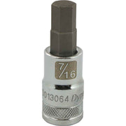 DYNAMIC D013064 - 1/2" D BIT SKT HEX 7/16" DYNAMIC