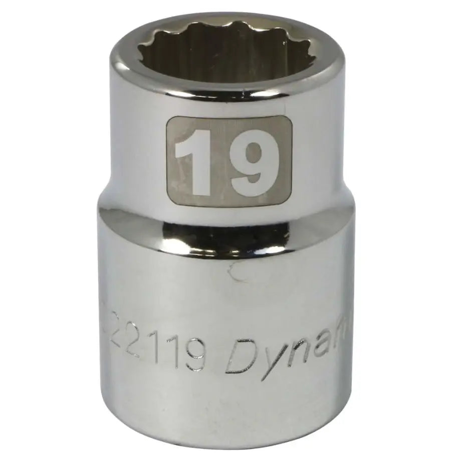 DYNAMIC 3/4" Drive 12 PT CHROME SOCKET GRAY