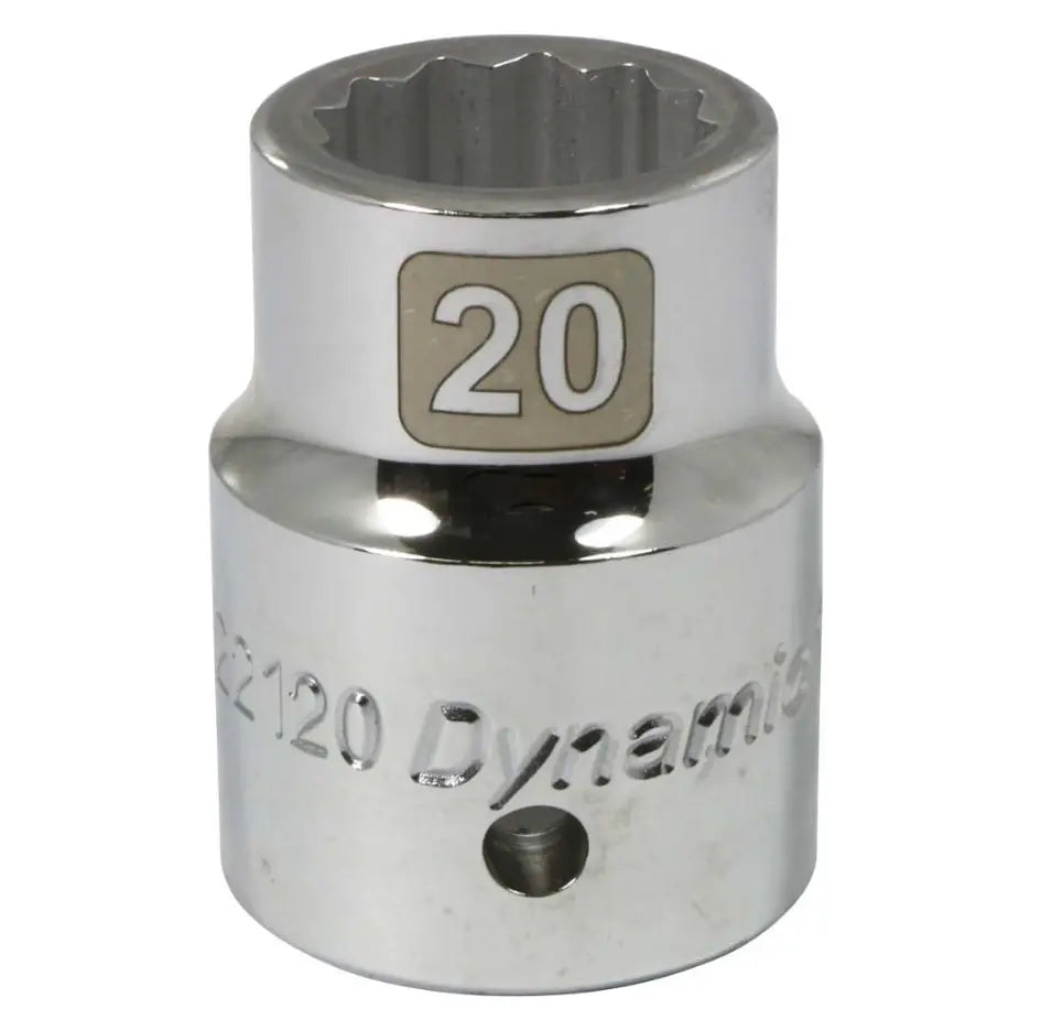 DYNAMIC 3/4" Drive 12 PT CHROME SOCKET GRAY