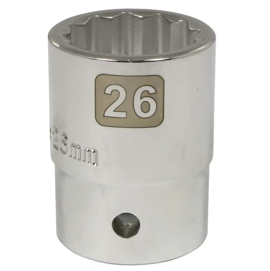 DYNAMIC 3/4" Drive 12 PT CHROME SOCKET GRAY