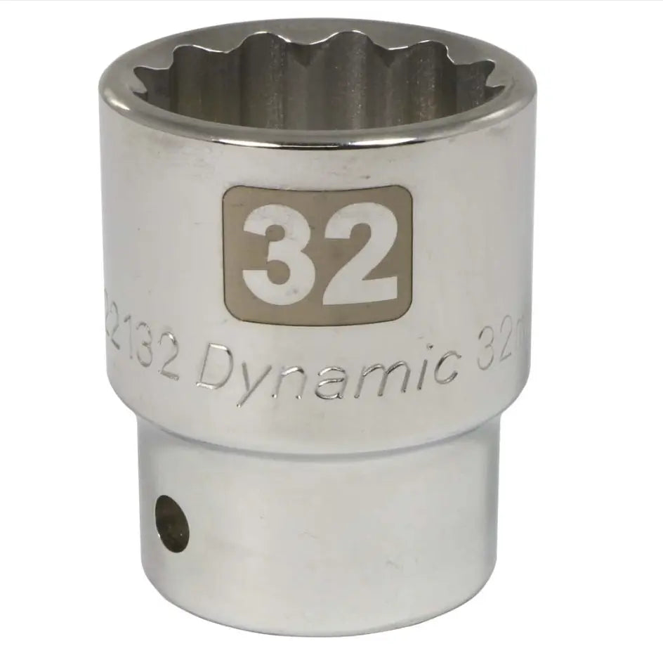 DYNAMIC 3/4" Drive 12 PT CHROME SOCKET GRAY