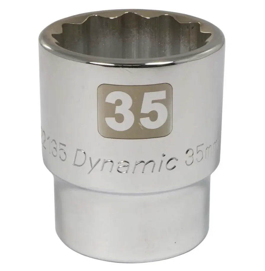 DYNAMIC 3/4" Drive 12 PT CHROME SOCKET GRAY