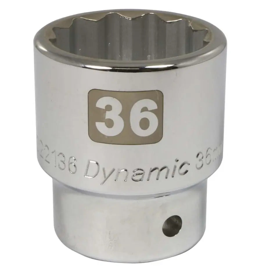 DYNAMIC 3/4" Drive 12 PT CHROME SOCKET GRAY