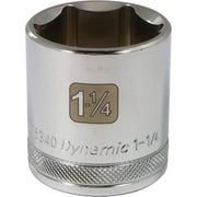 DYNAMIC D016340 - 1/2" D 6 PT 1-1/4" CHR SKT DYNAMIC