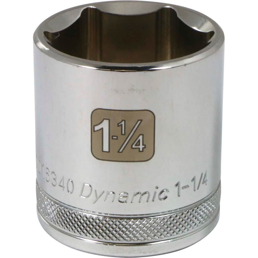 DYNAMIC D016340 - 1/2" D 6 PT 1-1/4" CHR SKT DYNAMIC