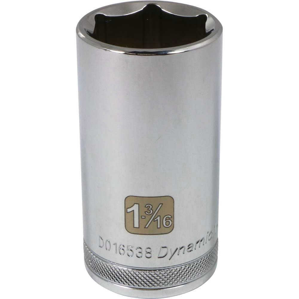 DYNAMIC D016538  -  1/2" D 6 PT 1-3/16" DEEP CHR SKT DYNAMIC