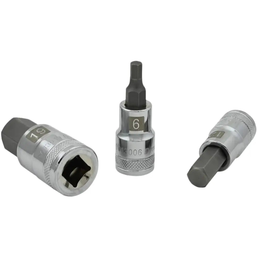 DYNAMIC D018014 - 1/2" D 7 PC MET STD HEX SKT SET DYNAMIC